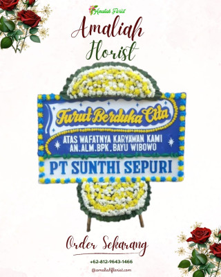 Papan Bunga Duka di Pontianak Utara