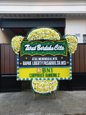 Papan Bunga Duka di Pontianak Utara