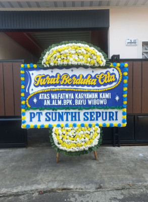 Papan Bunga Duka di Pontianak Utara