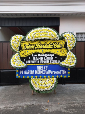 Papan Bunga Duka di Pontianak Utara